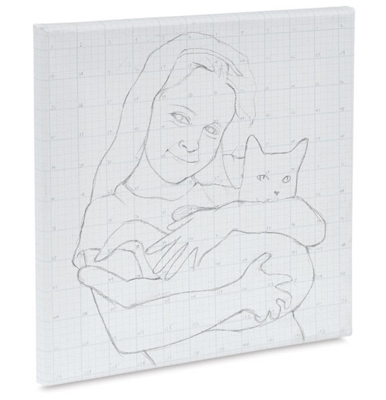 The Artist Grid 3/4" Profile Cotton Canvas - 12" x 12", Artist Grid
